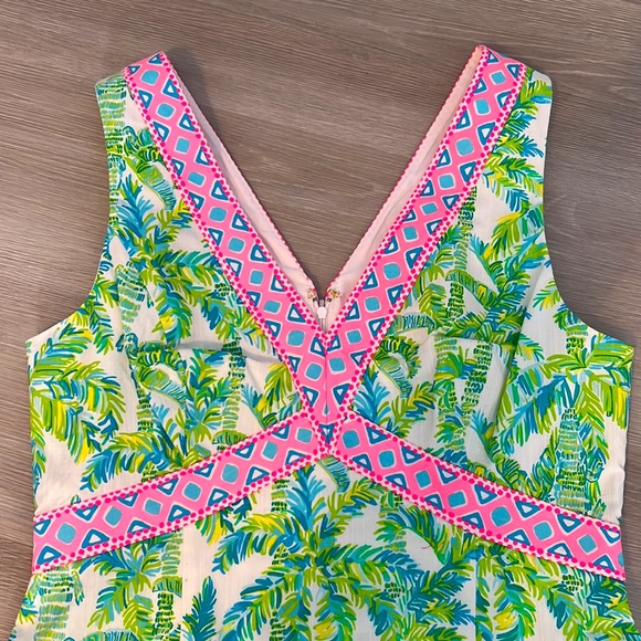 NWOT Lilly Pulitzer Lanora Stretch Shift in Fresh Citrus Keep Palm - Picture 2 of 5